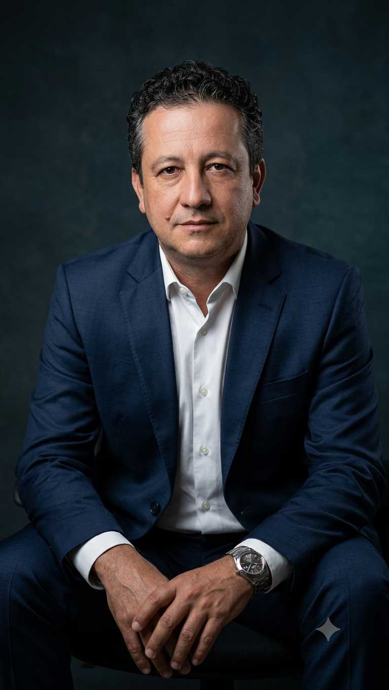 Dr. Olavo David em seu escritório